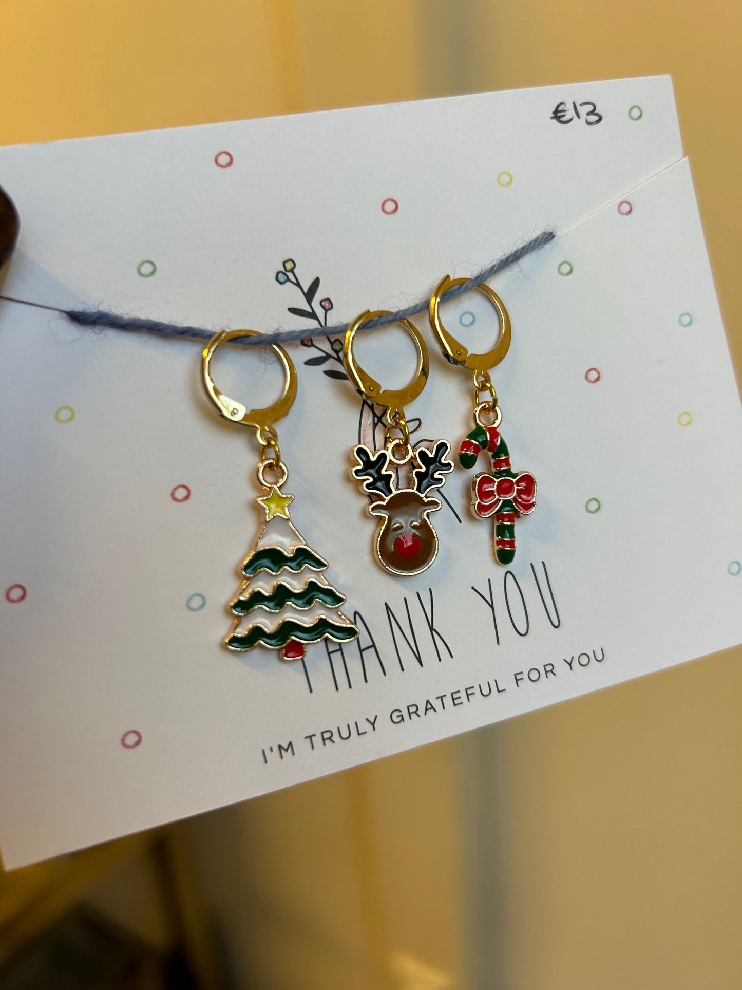 Christmas cheer stitch marker set