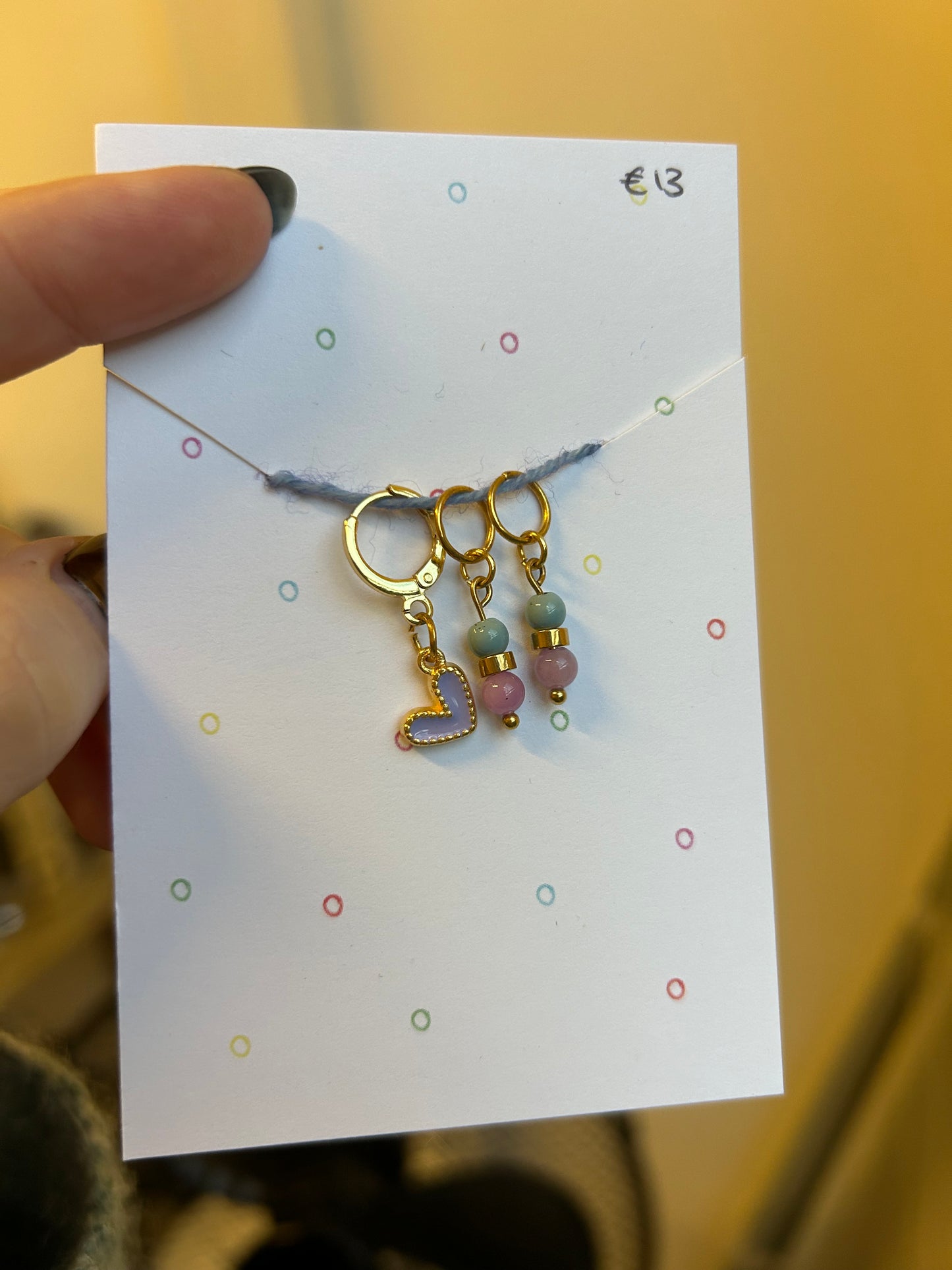 Love letter stitch marker set