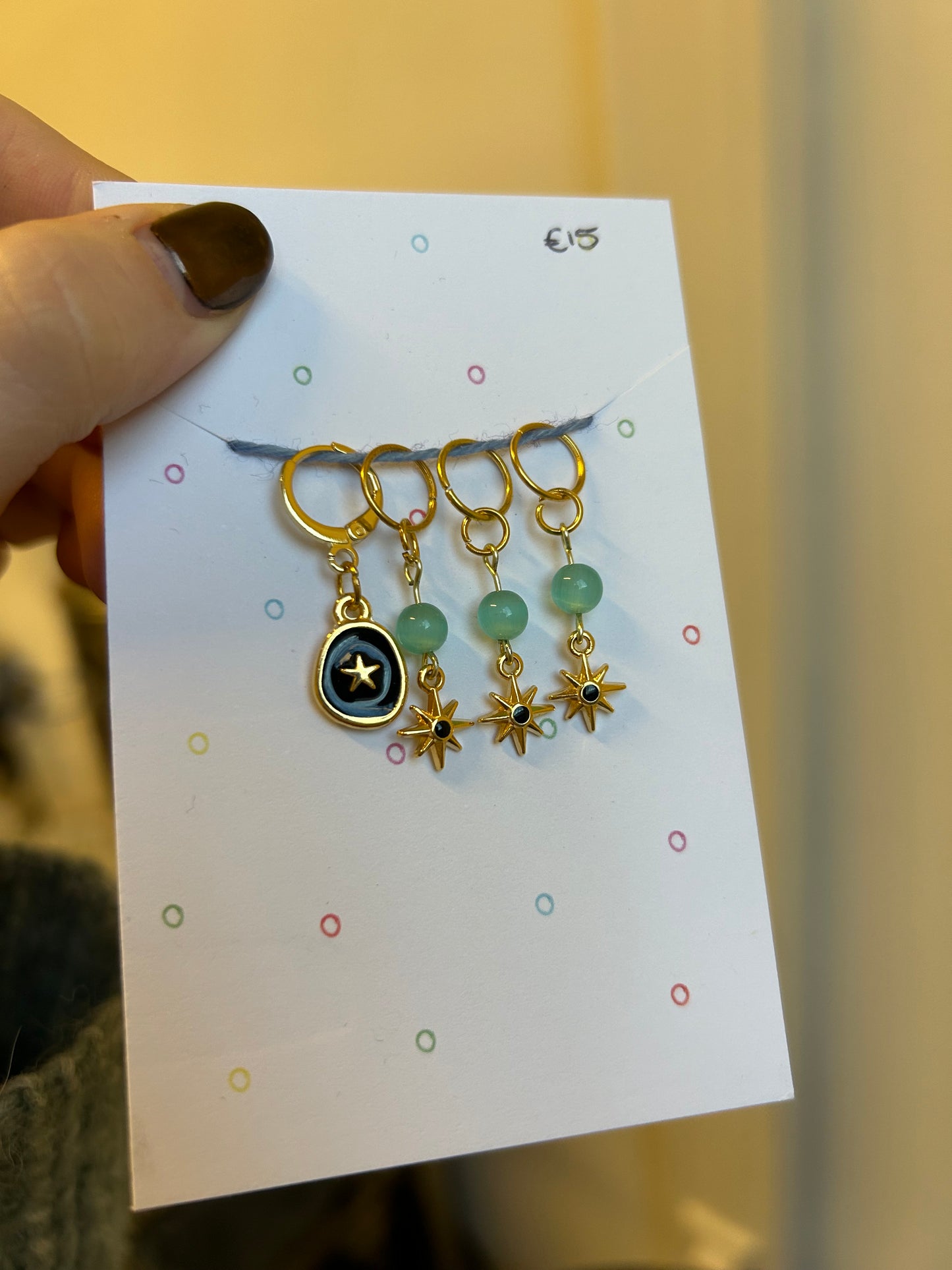 seashore stitch marker set