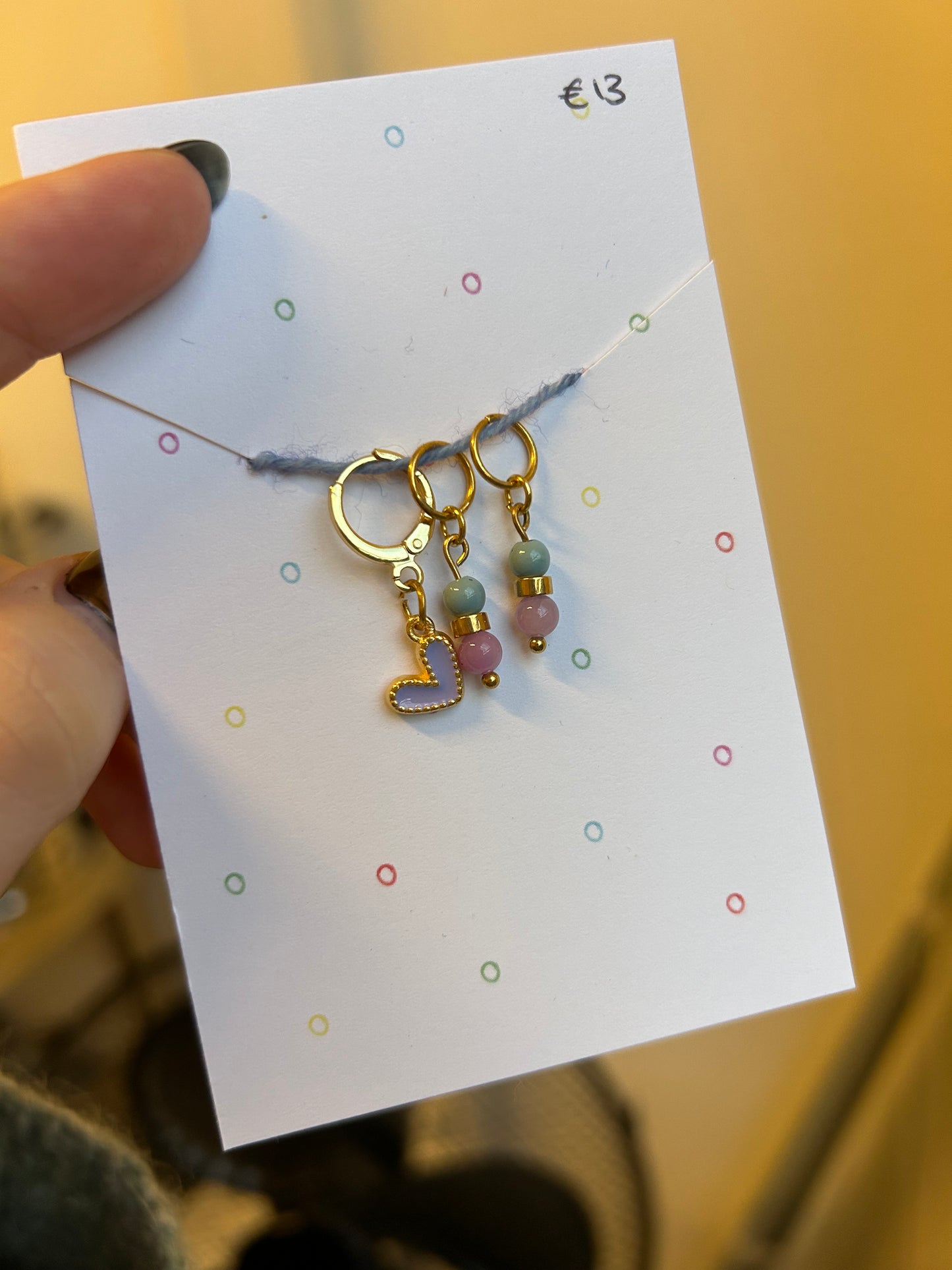 Love letter stitch marker set