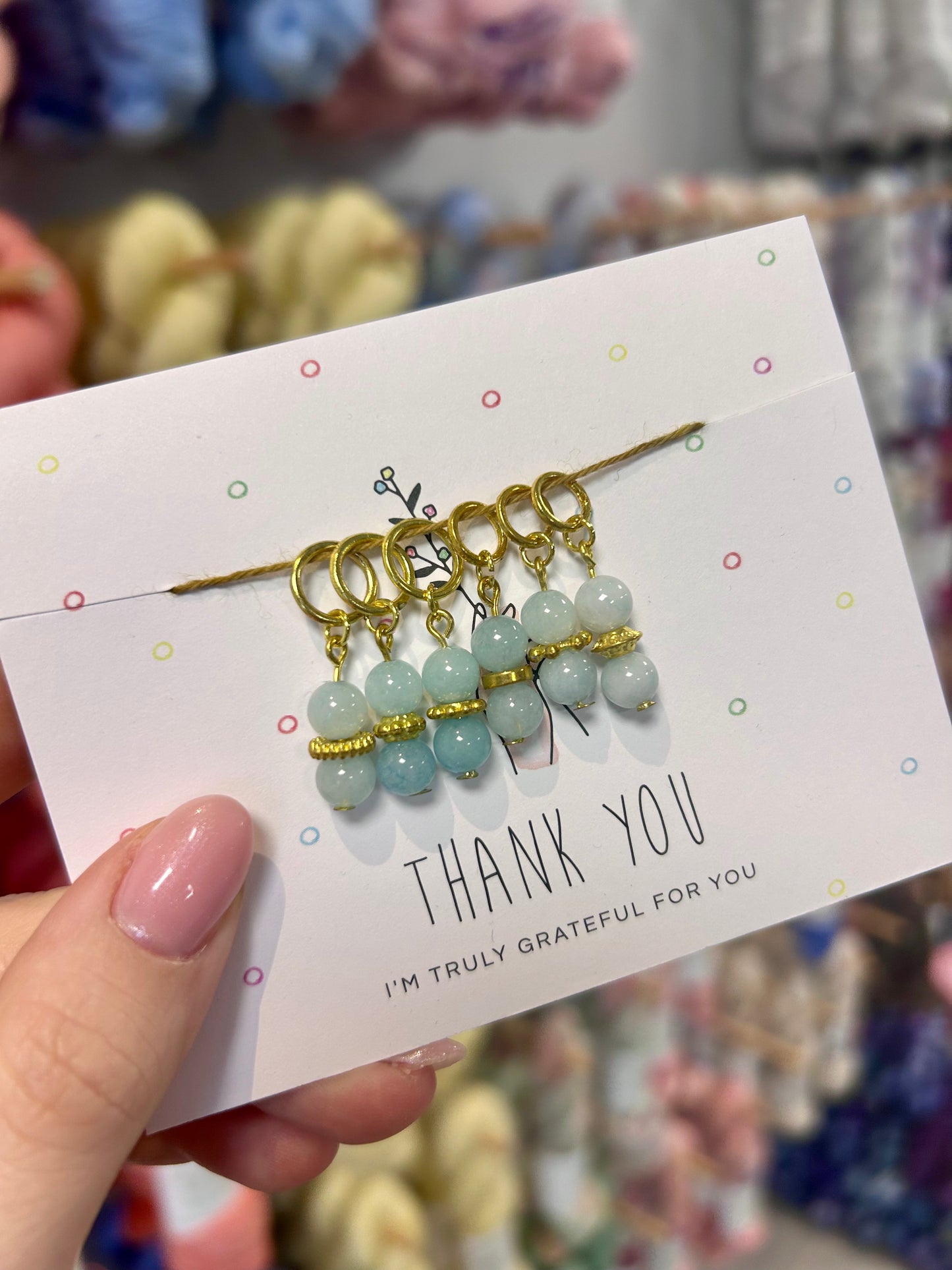 6 piece stitch marker set