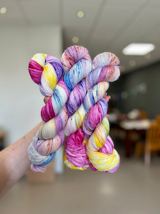 OOAK - pops of neon - Soulful Sock