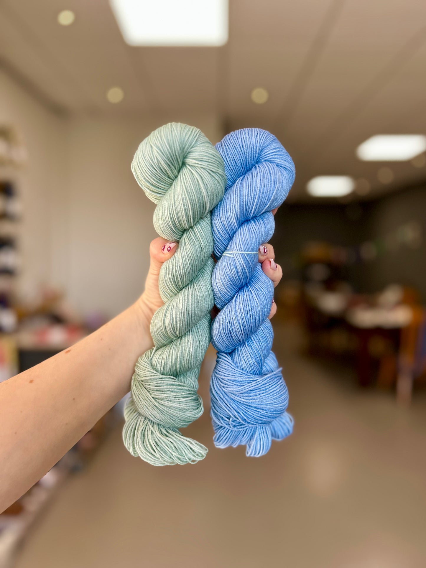 Clouds collection swatch leftovers - Soulful Sock